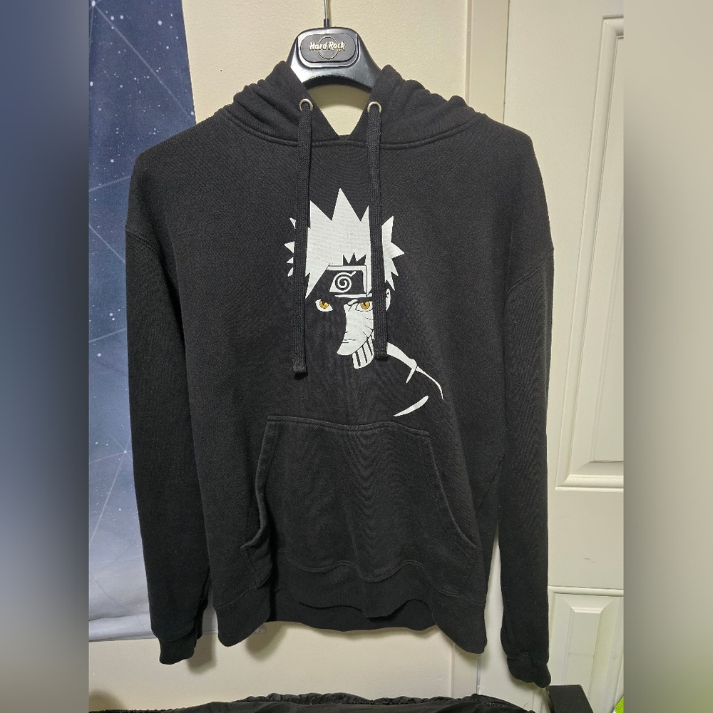 Naruto Uzumaki Black Pullover Hoddie